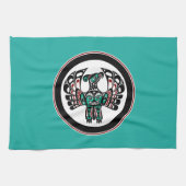 Noordwestkust van de Stille Oceaan Haida art Thund Theedoek (Horizontaal)