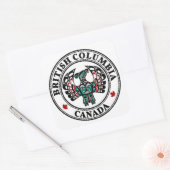 Noordwestkust van de Stille Oceaan Haida art Thund Vierkante Sticker (Envelop)