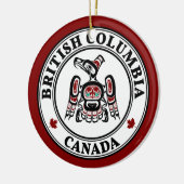 Noordwestkust van de Stille Oceaan: Haida Kaigani  Keramisch Ornament (Links)