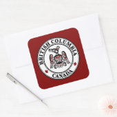 Noordwestkust van de Stille Oceaan: Haida Kaigani  Vierkante Sticker (Envelop)