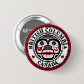 Noordwestkust van de Stille Oceaan: Haida-sluipsko Ronde Button 5,7 Cm (Voorkant /achterkant)