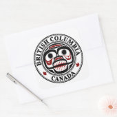 Noordwestkust van de Stille Oceaan: Haida-sluipsko Vierkante Sticker (Envelop)