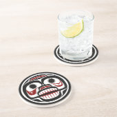 Noordwestkust van de Stille Oceaan: Haida-sluipsko Zandsteen Onderzetter (Zijkant)