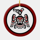 Noordwestkust van de Stille Oceaan Kaigani Thunder Keramisch Ornament (Achterkant)