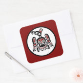 Noordwestkust van de Stille Oceaan Kaigani Thunder Vierkante Sticker (Envelop)