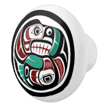 Noordwestkust van de Stille Oceaan Otter die zalm