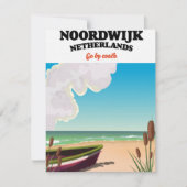 Noordwijk Nederland reisposter (Voorkant)
