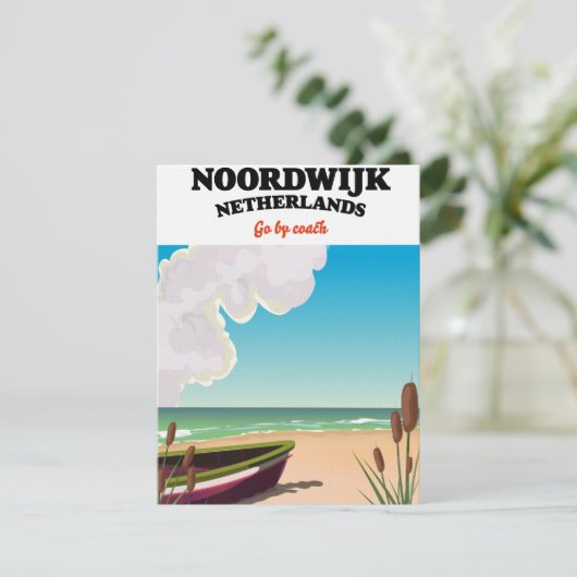 Noordwijk Nederland reisposter (Staand voorkant)