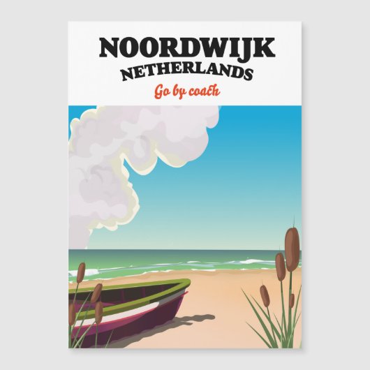 Noordwijk Nederland reisposter (Voorkant)