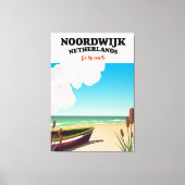 Noordwijk Nederland reisposter Canvas Afdruk (Voorkant)