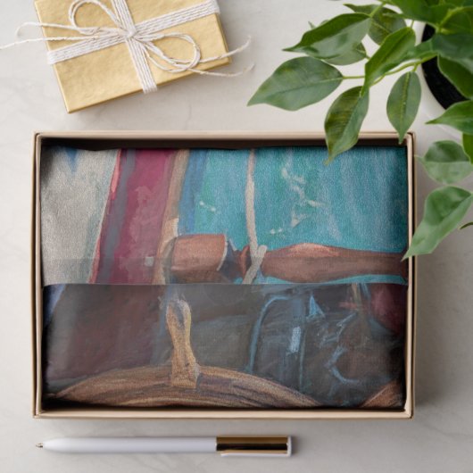 Noordzee Blauwe kustvaart Tissuepapier (Geschenk)