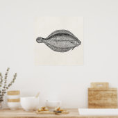  Noordzeekracht Vis Gepersonaliseerde Sjabloon Poster (Keuken)