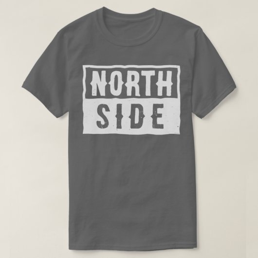 Noordzijde wit versleten RxTp T-shirt (Design voorkant)