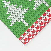 Noors Alpiene kerstboompatroon Fleece Deken (Hoek)