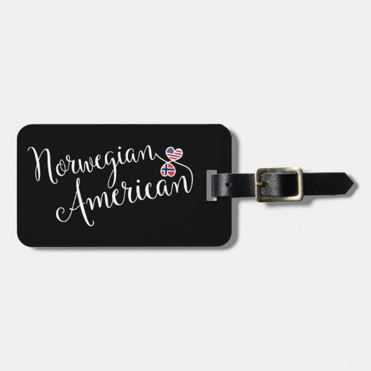 Noors Amerikaans Bagagelabel voor ingewanden (Voorkant horizontaal)