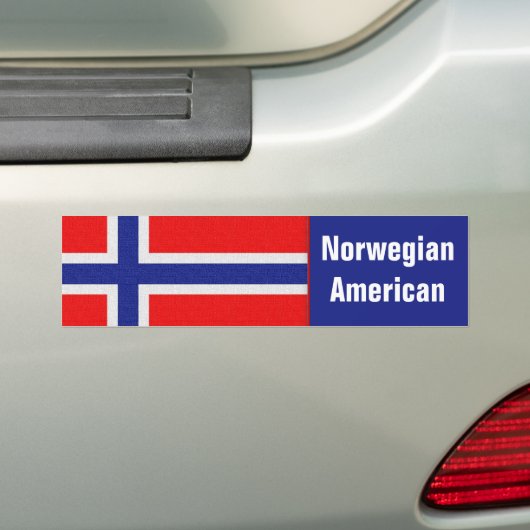 Noors Amerikaans Bumpersticker (Op auto)