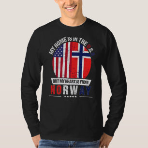 Noors - Amerikaans patriothart komt uit Noorwegen  T-shirt