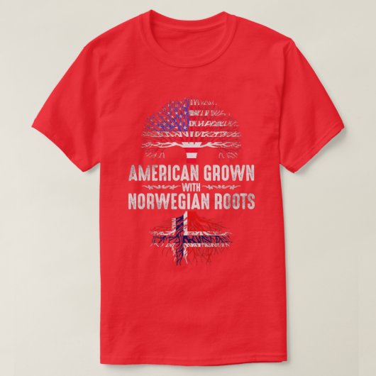 Noors Amerikaans T-shirt (Design voorkant)
