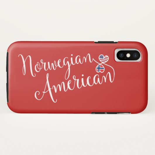 Noors Amerikaans Ton Hearts Cell Phone Case (Achterkant (horizontaal))
