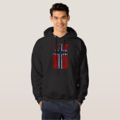 Noors-Amerikaanse Pride VS Vlag Noorwegen Roots Hoodie (Voorkant volledig)