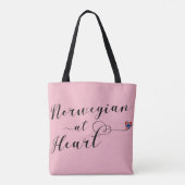 Noors bij Heart Grocery Bag, Noorwegen Tote Bag (Achterkant)