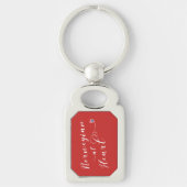 Noors bij Heart Keyring, Noorwegen Sleutelhanger (Voorkant)