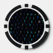 Noors bij nacht poker chips (Voorkant)