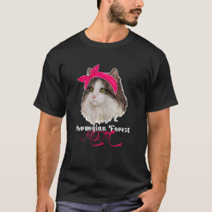 Noors Bos Kat Moeder Leuke Moederdag Voor Kat T-shirt