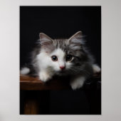 Noors bos Kitten Poster (Voorkant)