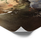 Noors Buhund Dog Art Print Poster (Hoek)