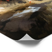 Noors Buhund Dog Art Print Poster (Hoek)