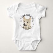 Noors Buhund Dog Big Brother Romper (Voorkant)