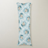 Noors Buhund Schilderij Wheaten Originele Hond Kun Lichaamskussen (Voorkant Verticaal)