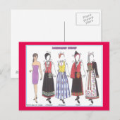 Noors Bunad IV-Briefkaart voor dolfijnen Briefkaart (Voorkant / Achterkant)