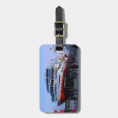 Noors cruiseschip bagagelabel (Voorkant verticaal)