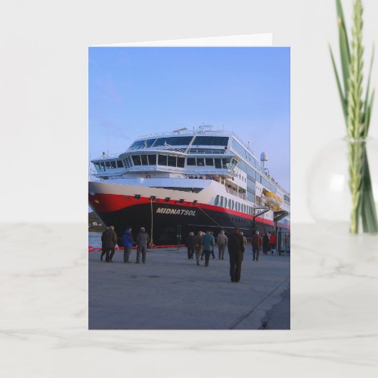 Noors cruiseschip kaart (Voorkant)