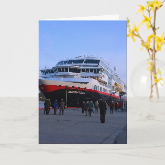 Noors cruiseschip kaart (Gele Bloem)