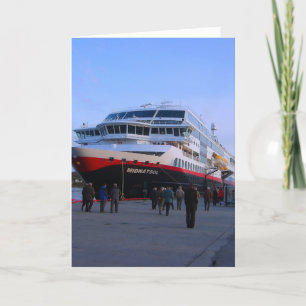 Noors cruiseschip kaart