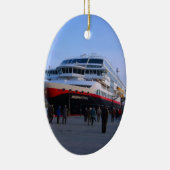 Noors cruiseschip keramisch ornament (Rechts)