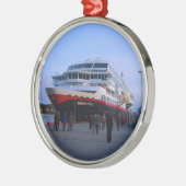Noors cruiseschip metalen ornament (Links)
