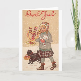 Noors / Deens God jul kerst Kaart