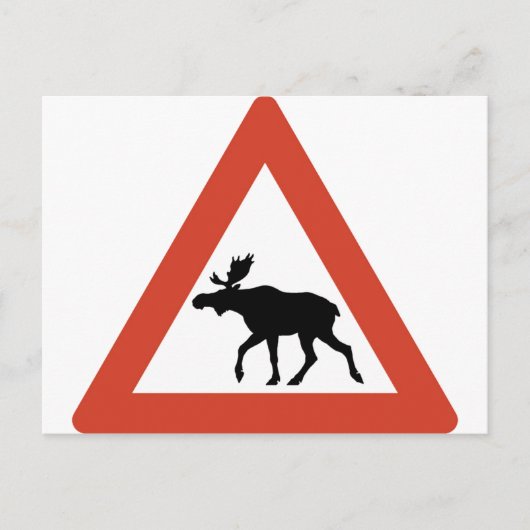 Noors Elk Briefkaart (Voorkant)