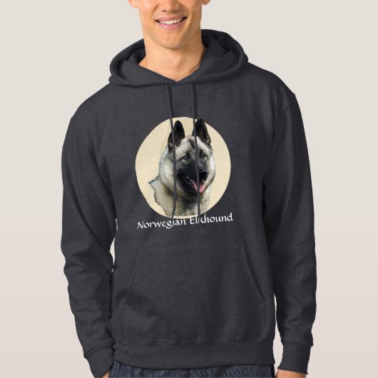 Noors Elkhound Art Hoodie (Voorkant)