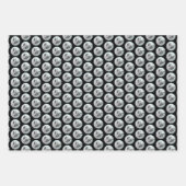 Noors Elkhound bij Village Painting - Dog Art Inpakpapier Vel (Voorkant 3)