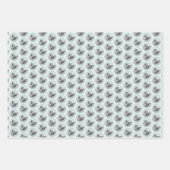 Noors Elkhound bij Village Painting - Dog Art Inpakpapier Vel (Voorkant)