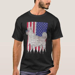 Noors Elkhound Patriotic Dog USA Pride America T-shirt