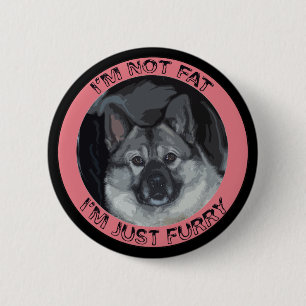 Noors Elkhound Ronde Button 5,7 Cm
