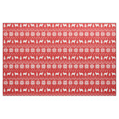 Noors Elkhound Silhouettes kerstfeestdag Stof (Fat Quarter)