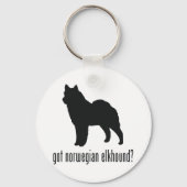 Noors Elkhound Sleutelhanger (Voorkant)