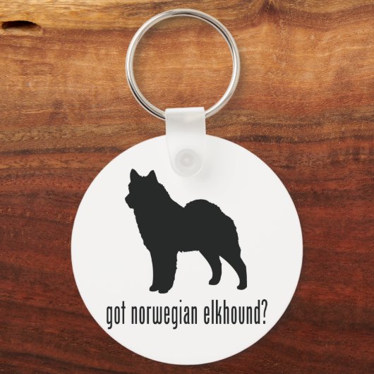 Noors Elkhound Sleutelhanger (Voorkant)